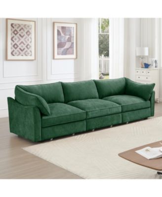 3 Seater Sofa with Storage Drawers