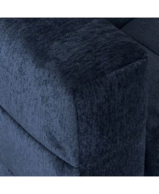  Chenille Box-Tufted Sofa with Stainless Steel Legs