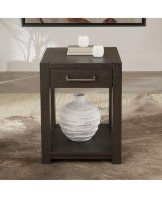 Lennox Hill Living Room Chairside Table - Bark