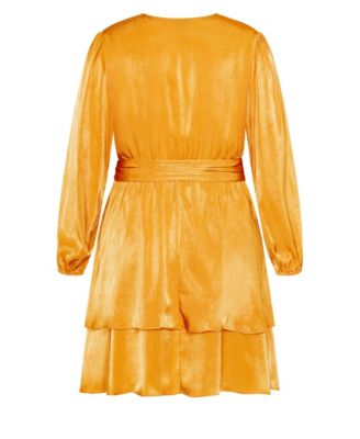 Plus Size Twisted Ruffle Dress