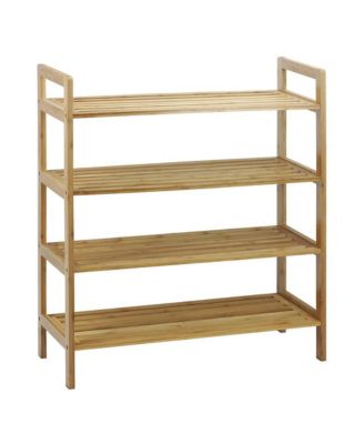 4-Tier Bamboo Shoe Rack