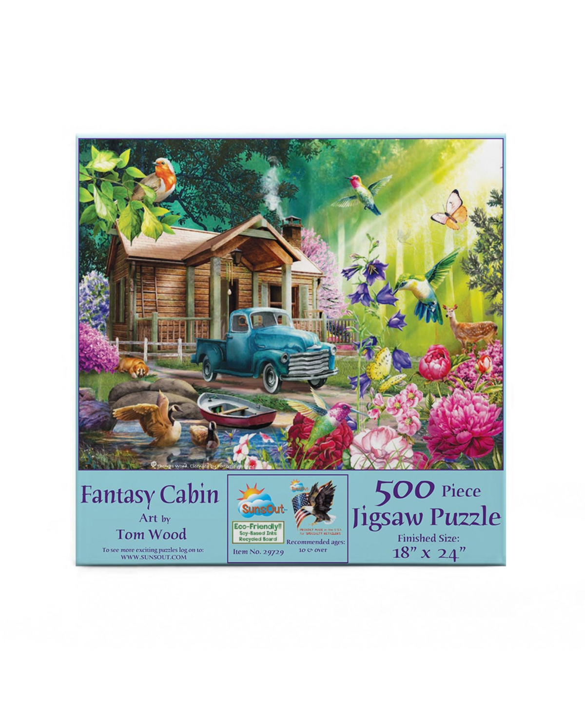 SunsOut Fantasy Cabin 500 piece Jigsaw Puzzle for Adults