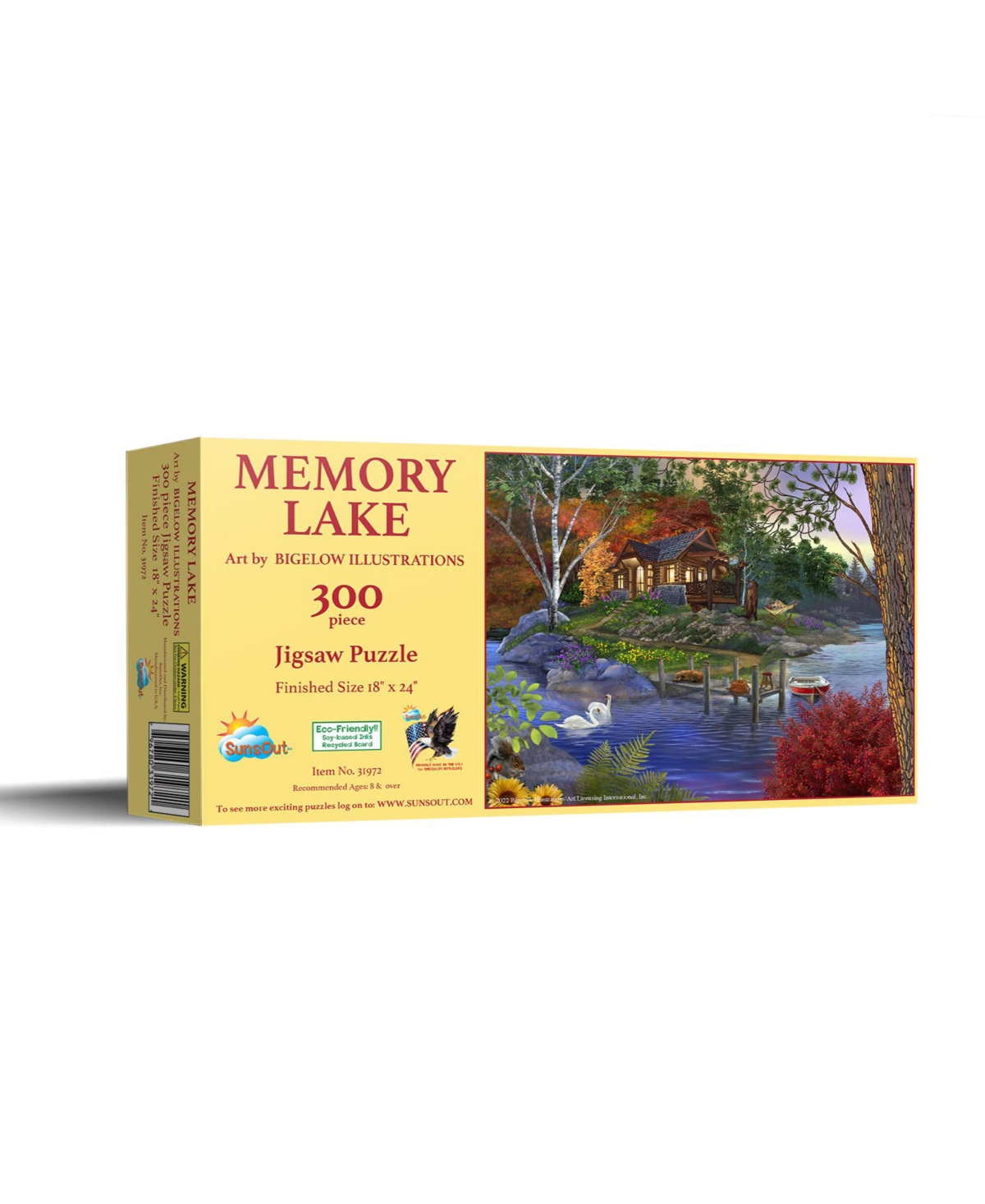 SunsOut Memory Lake 300 piece Jigsaw Puzzle for Adults