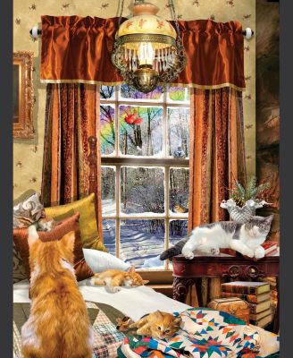 Winter Cats 1000 piece Jigsaw Puzzle for Adults
