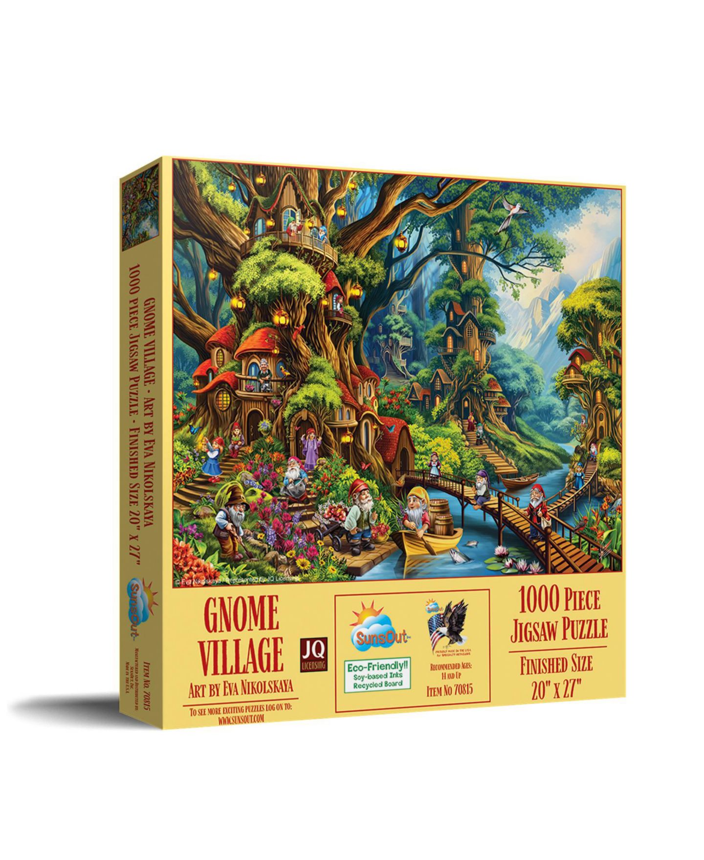 Детский пазл SunsOut Gnome Village 1000 Piece Jigsaw Puzzle, от 15 лет — фото 1