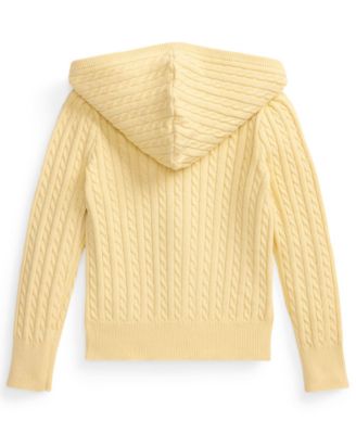 Girls' 2T-6X Mini-Cable Full-Zip Hooded Sweater