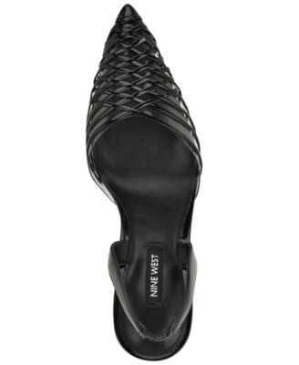 Women's Pemma Woven Slingback Stiletto Pumps