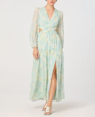 ASTR Klarissa Dress - Seafoam Floral - XL