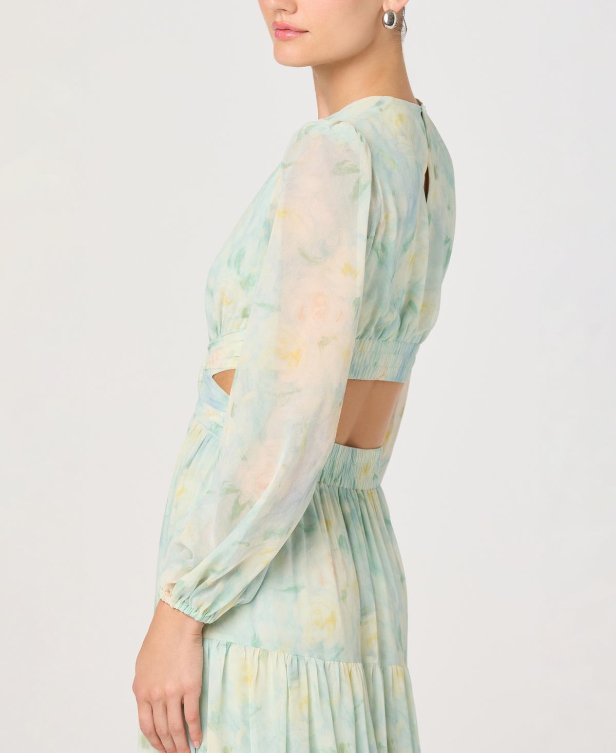 Astr the Label Women's Floral V-Neck Maxi Dress