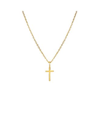 14k Gold Plated Marielle Mini Cross Necklace Holiday Gift Idea.