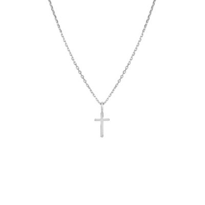 Bearfruit Jewelry Plated Marielle Mini Cross Necklace Holiday Gift Idea - Silver 44$