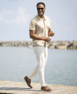 Men's Tropics Elastic Lace Moc-Toe Boat Shoes