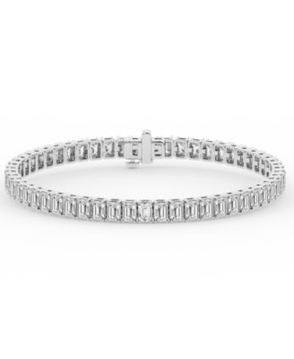 Lab Grown Emerald Diamond Bracelet (15 ct. t.w.) in 14k White Gold