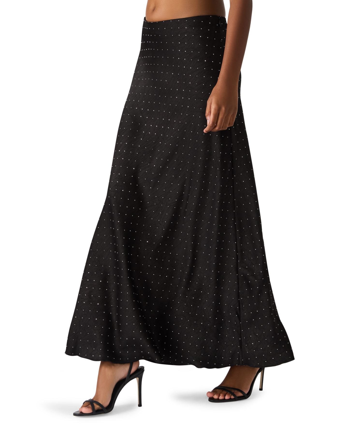 Женская юбка Steve Madden Jeanie A-Line Maxi, цвет: Чёрный — фото 3