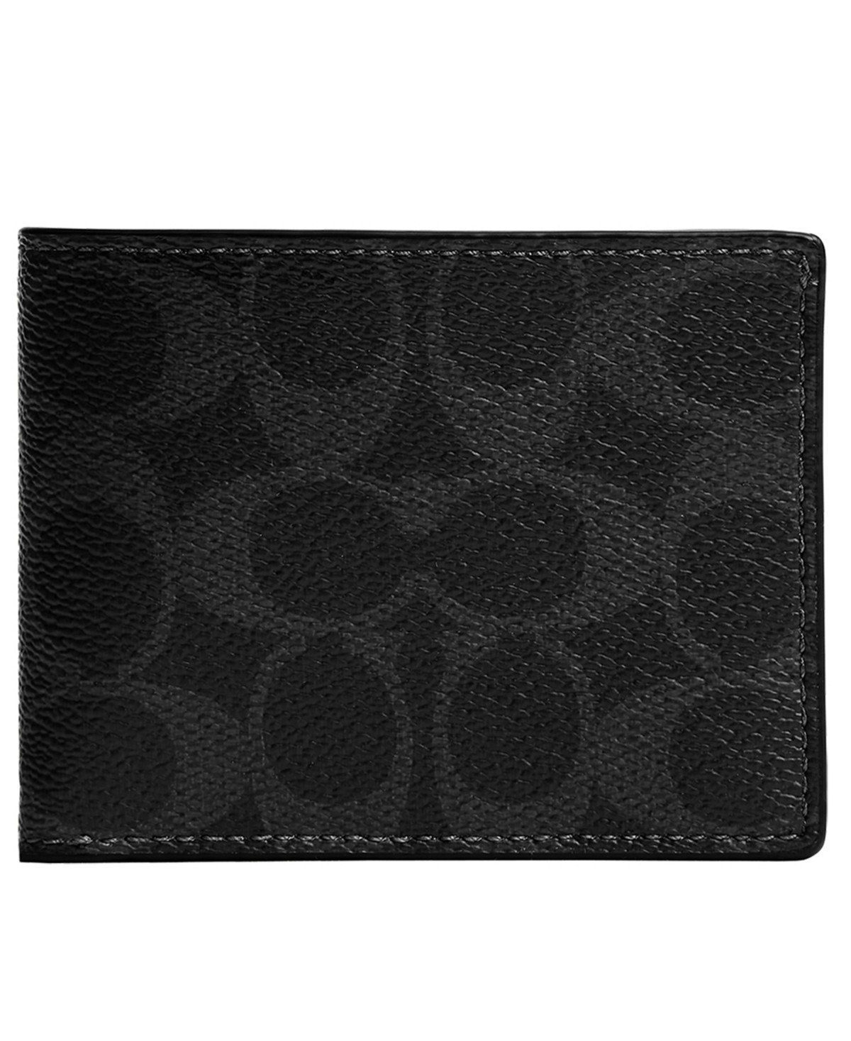 Мужские COACH Men's Signature Leather Slim Billfold Wallet — фото 1