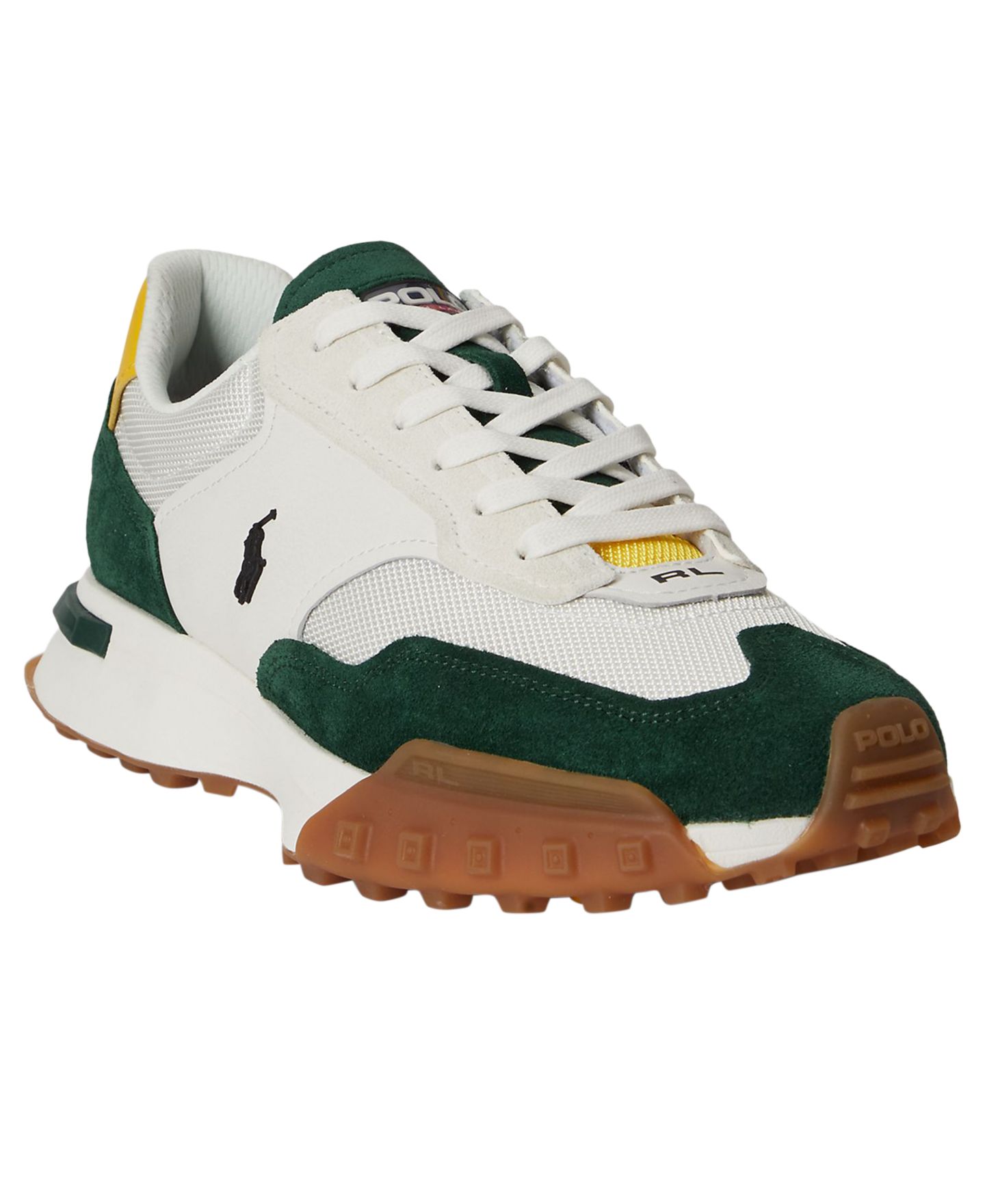 Мужские кроссовки Polo Ralph Lauren Eldridge Low-Top Lace-Up, цвет: Белый — фото 1