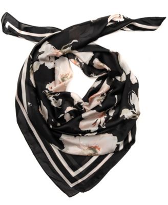 Watercolor Floral Square Scarf