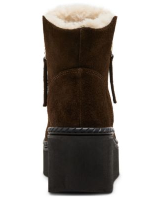 Women's Drift-F Platform Zipper Wedge Booties