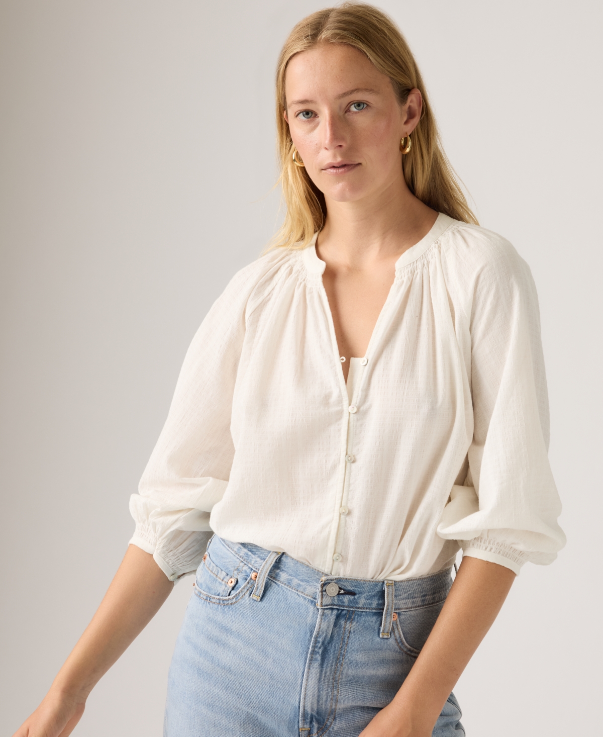 Levi's Juniors' Phoebe V-Neck Blouse