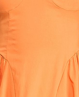 Juniors' Sweetheart-Neck Bow-Back Dress