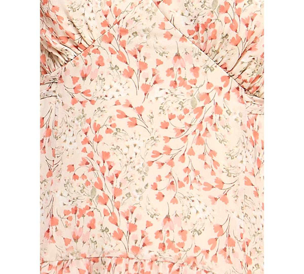 Seni & Cade Women's Floral Printed V-Neck Dress