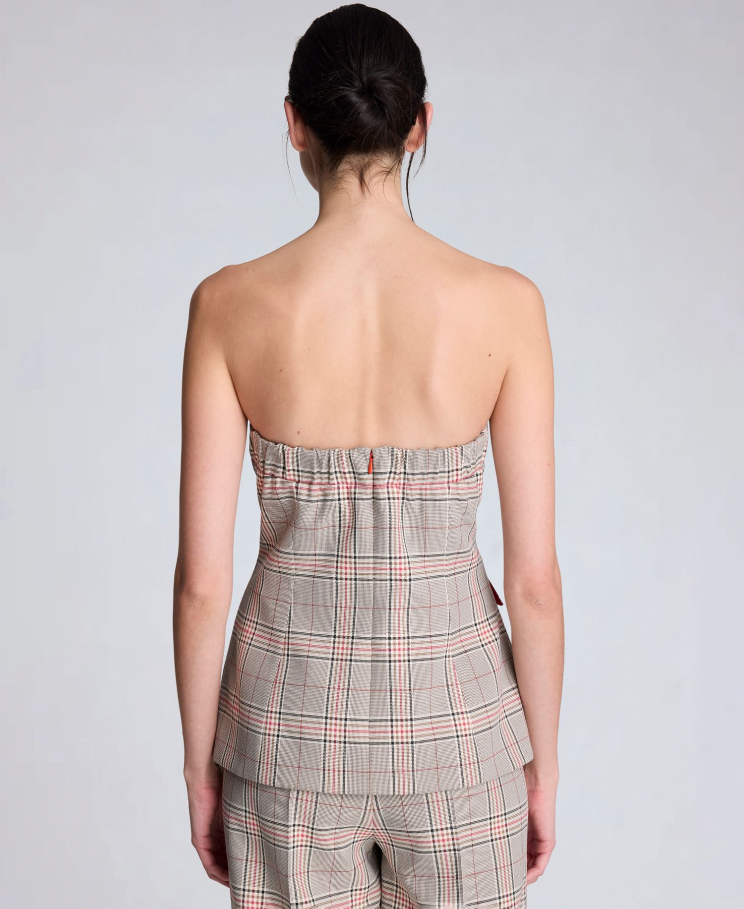 Women's Strapless Button-Front Shirt Vest