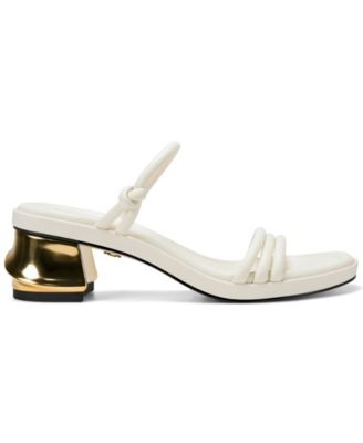 Women's Tafeta Multi Band Heeled Sandals