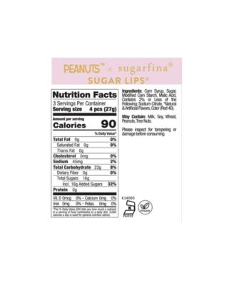 Valentine's Day Charlie Brown Sugar Lips Candy Cube Kit, 3 Pieces