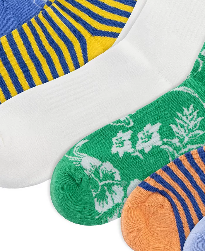 Men's Printed Crew Socks, 6-Pack - thumbnail 4