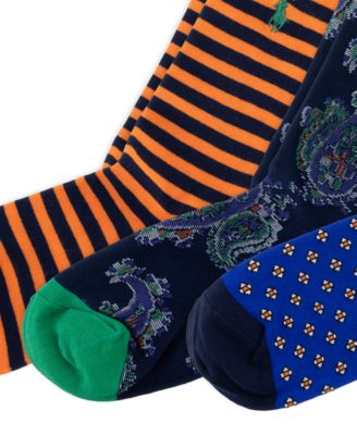 Men's Printed Crew Socks, 3-Pack