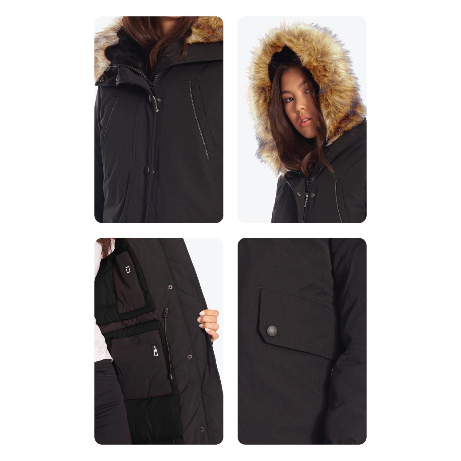 Women's Laurentian | Long Winter Parka with Faux Fur Hood