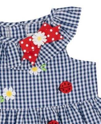 Baby Girls' Seersucker Sleeveless Top and Capri Pants, 2-Piece Set