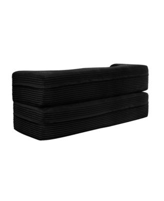 Corduroy Foam Sleeper Sofa Bed with Pillows