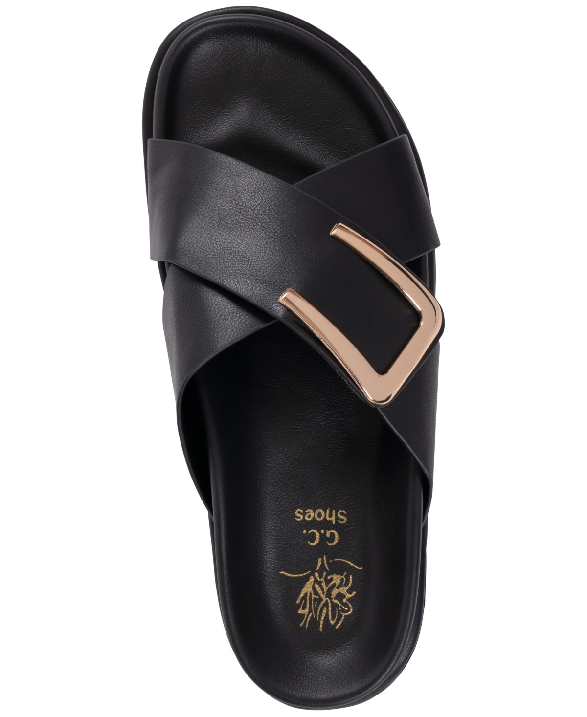 Gc Shoes Women's Buckle Detail Slip-On Sandals