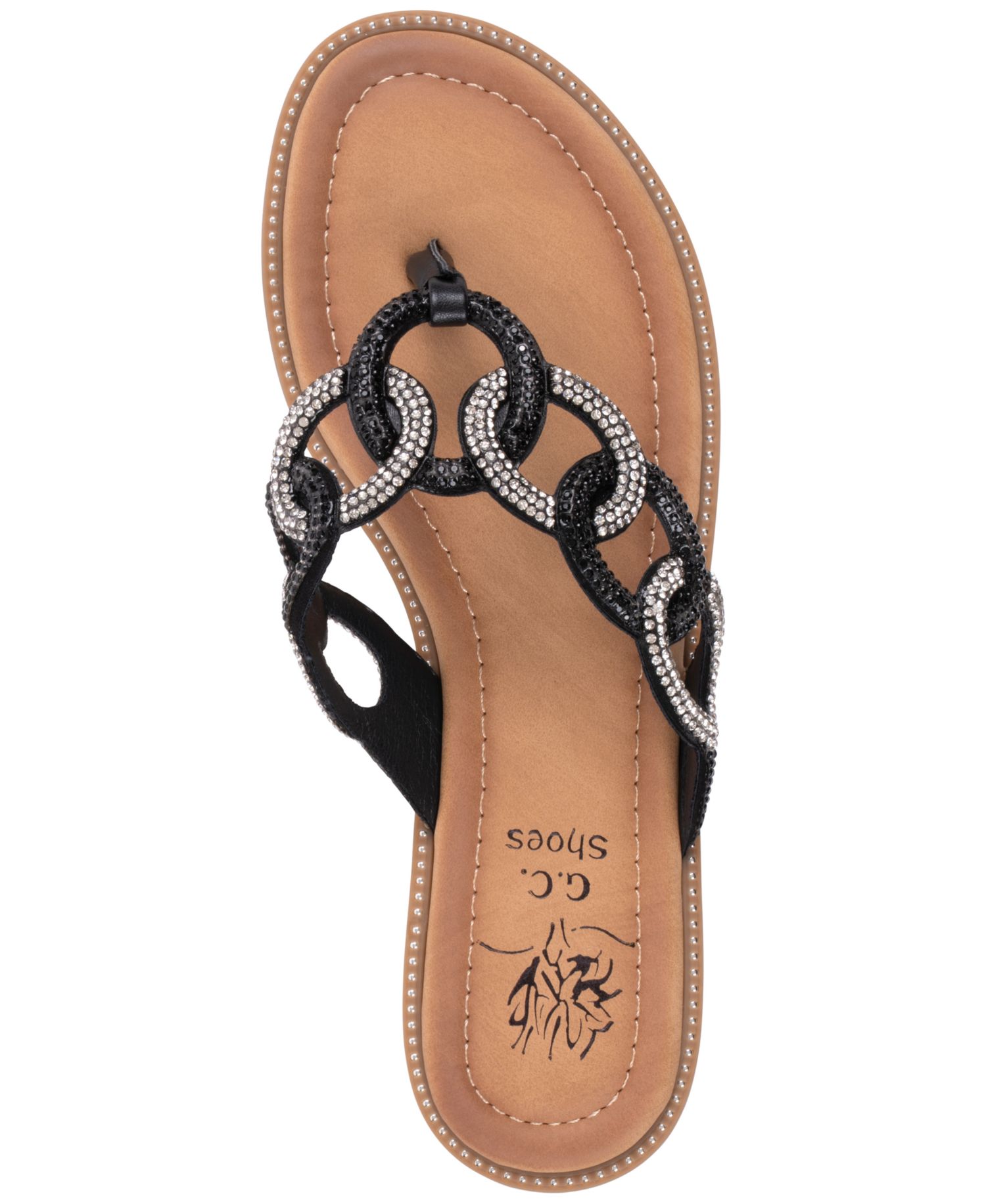 Women's Vania Chain Link Thong Flat Sandals