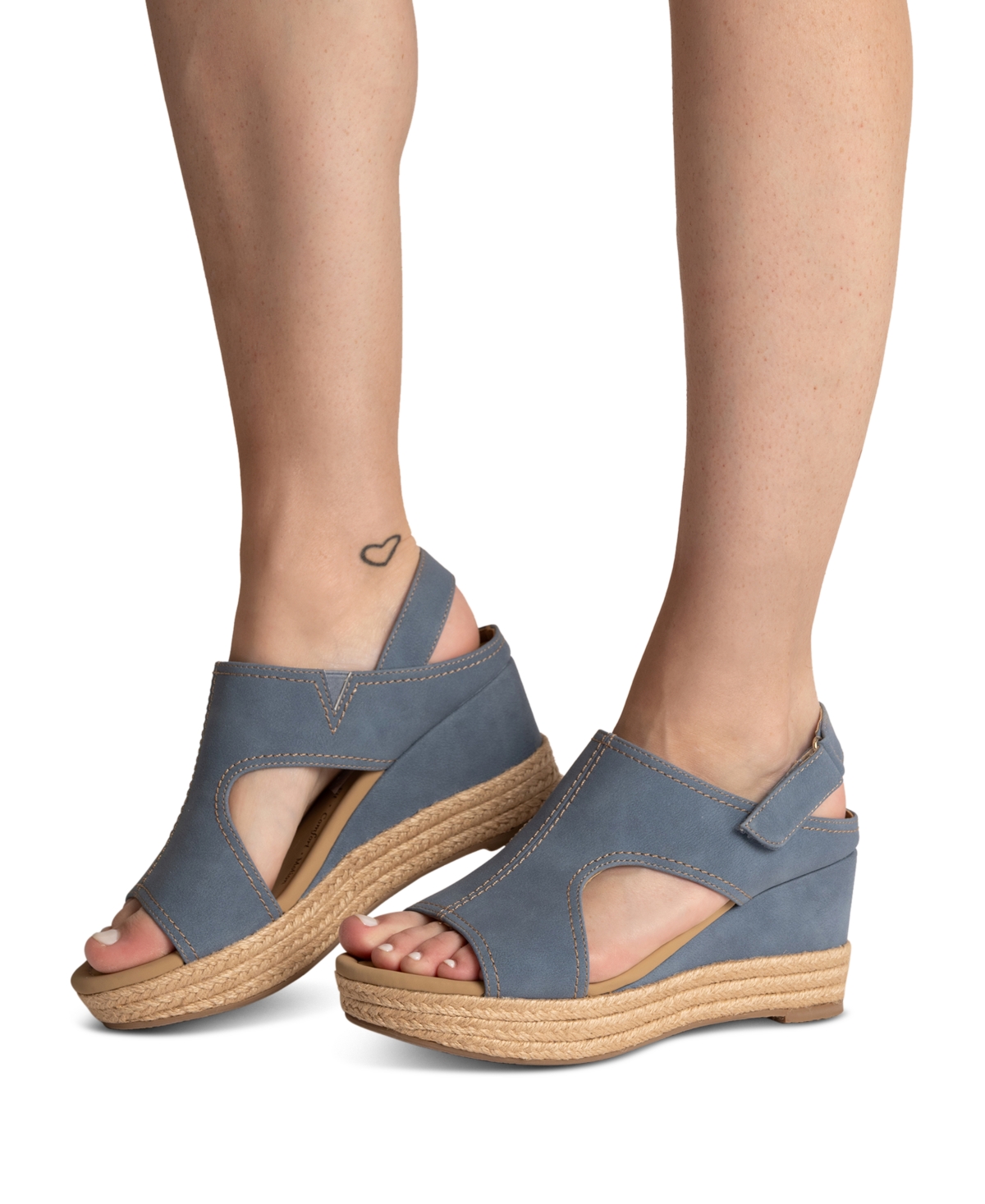 Journee Collection Women's Rayleigh Espadrille Wedge Sandals