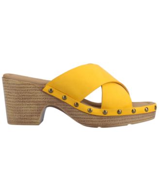 Women's Silvana Studded Stacked Heel Sandals