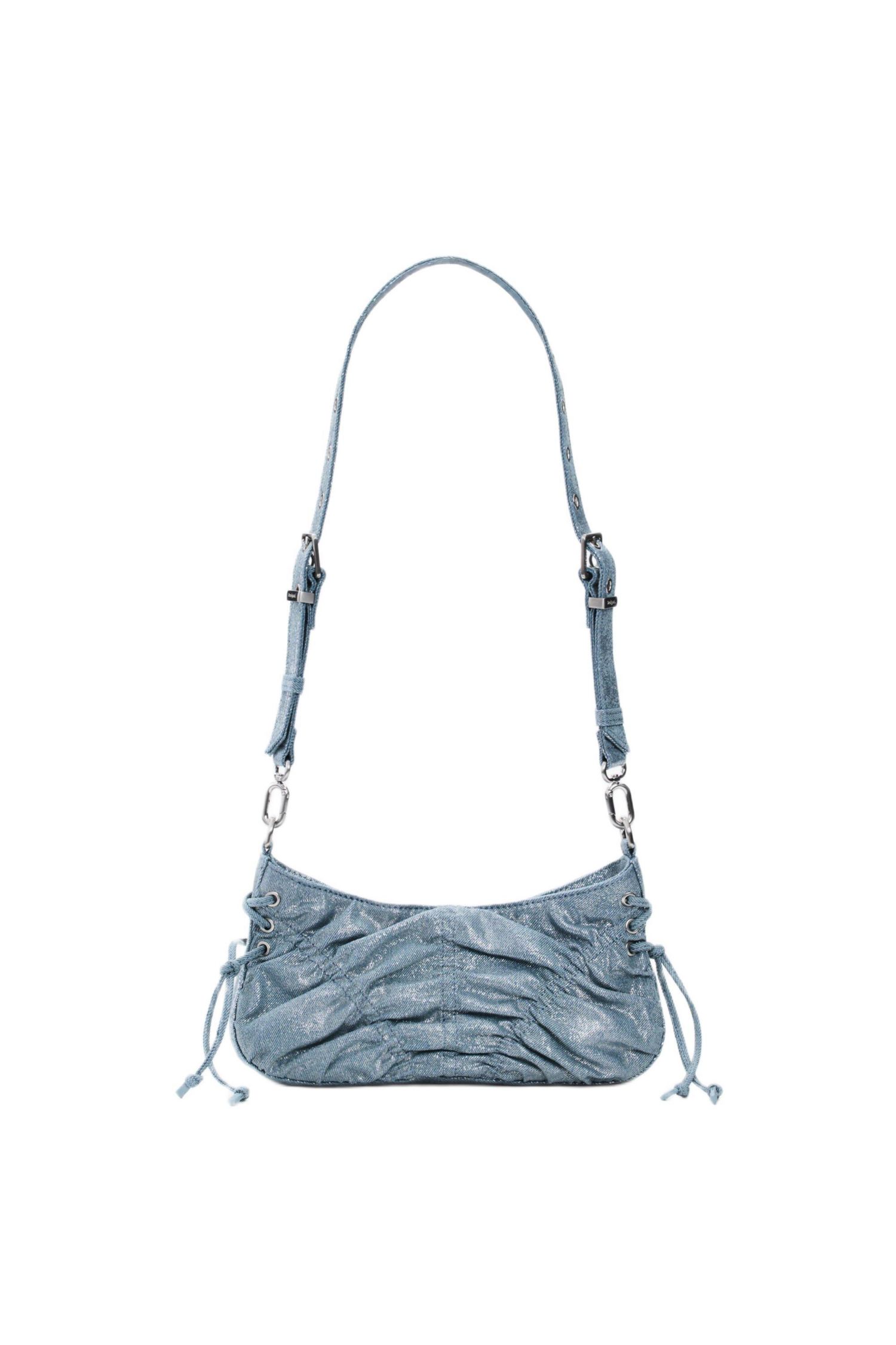 Women's Small gathered denim bag