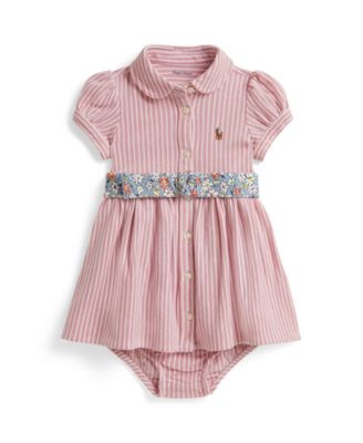 Baby Girls' Polo Club Collar Dress and Bloomers