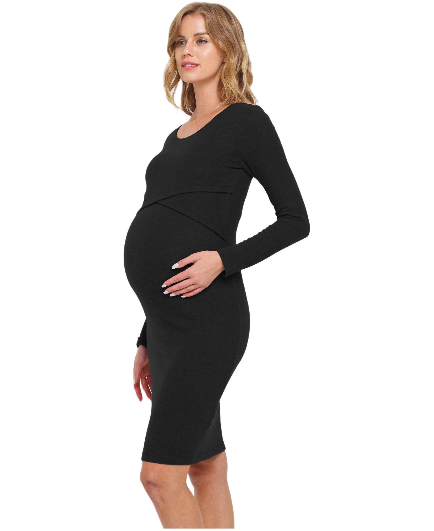 Women's Long Sleeve Bodycon Nursing Dress