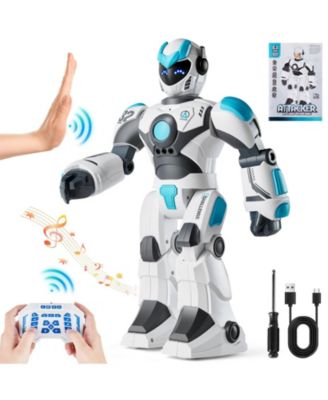 Interactive RC Robot Toy with Voice Control Music Stories and Programming Play