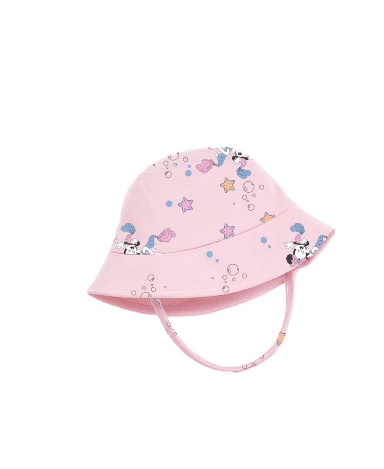 Baby Girls' Minnie Short-Sleeve Cover-Up, Swimsuit and Bucket Hat, 3-Piece Set