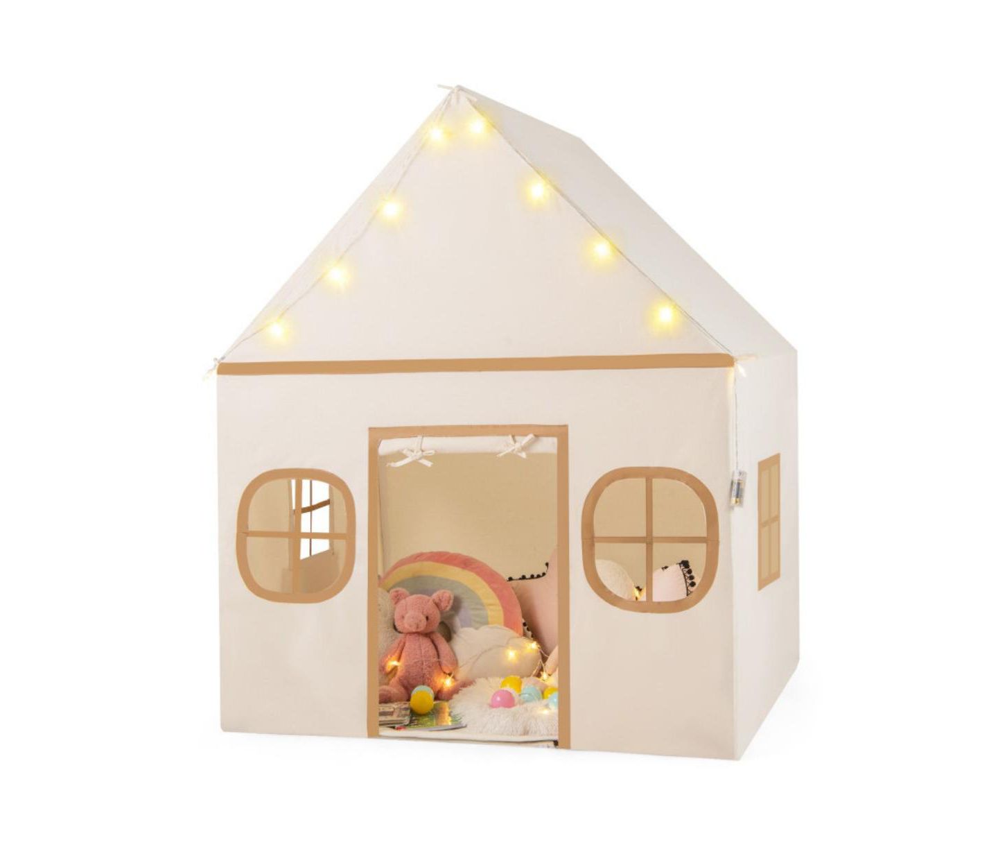 Детские игрушки HONGGE Star Lights 3-Piece Play Tent, Ages 3+, цвет: Кофейный — фото 1