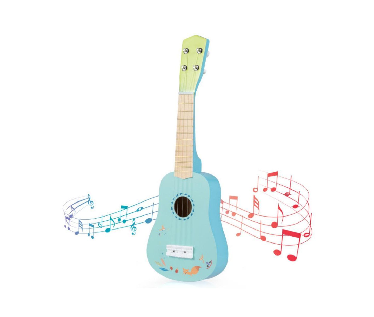 Детская игрушка HONGGE Kids Beginner Ukulele with Nylon Strings, 1-Piece Musical Toy, Ages 3+, цвет: Синий — фото 6