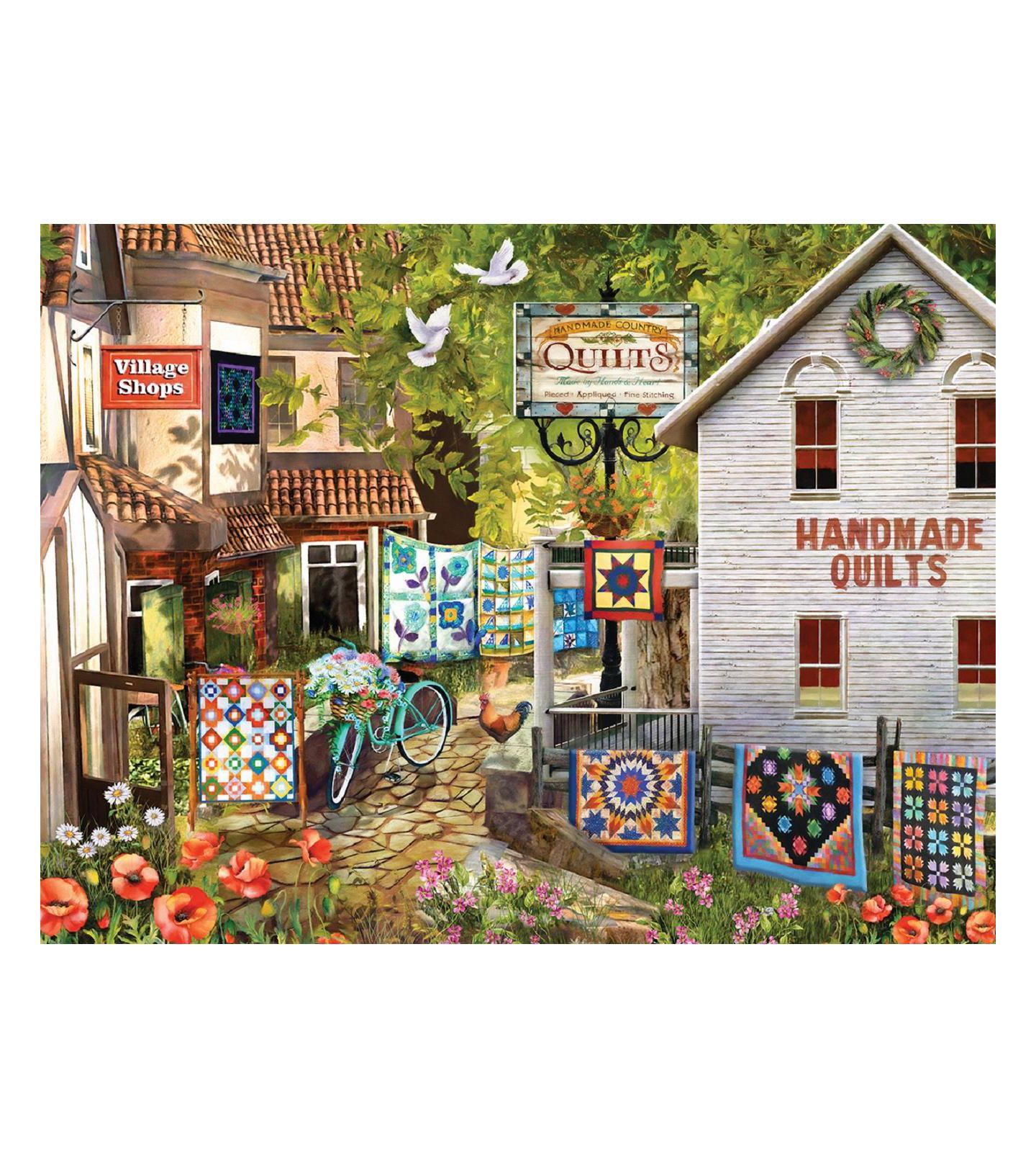 Детский пазл SunsOut Village Shops 1000 Piece Interlocking Jigsaw Puzzle, Ages 15+ — фото 4
