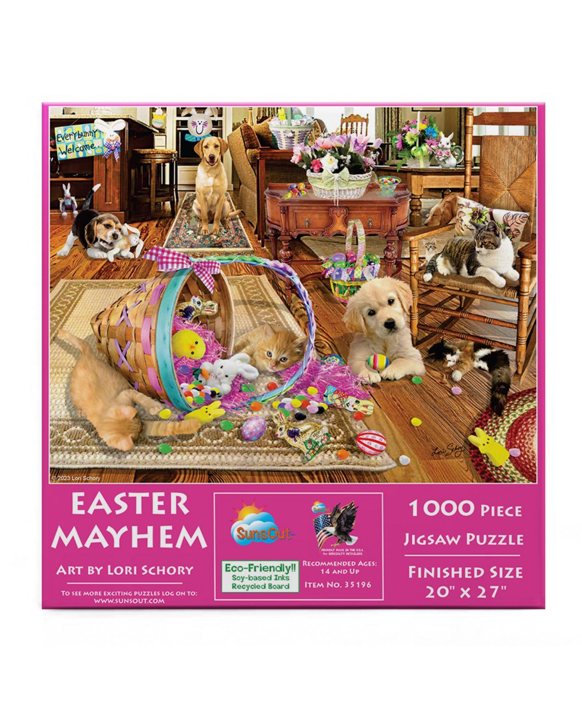 SunsOut Easter Mayhem 1000 piece Jigsaw Puzzle for Adults