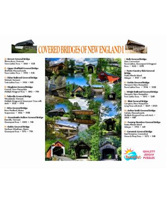 Covered Bridges of New England 1000 piece Jigsaw Puzzle for Adults