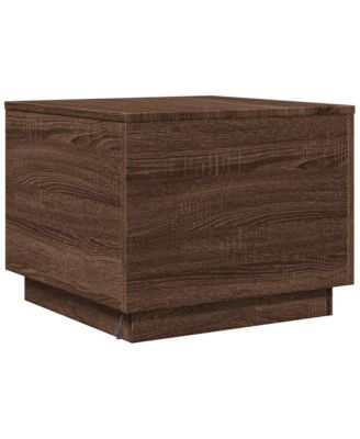 Coffee Table Brown Oak Engineered wood 19.7x19.7x15.7 in