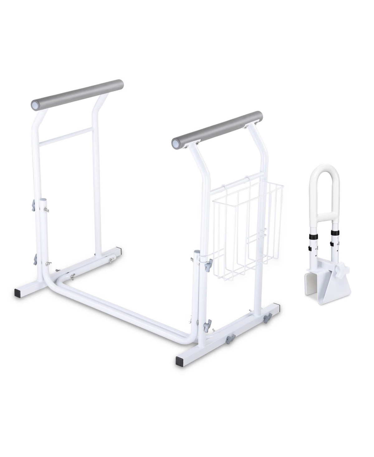 Yescom Bathtub Grab Bar with Toilet Safety Rail Combo Adjustable for Seniors