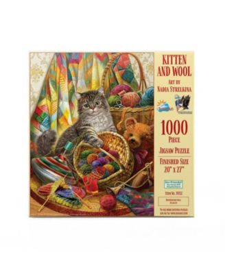 Kitten and Wool 1000 piece Jigsaw Puzzle for Adults